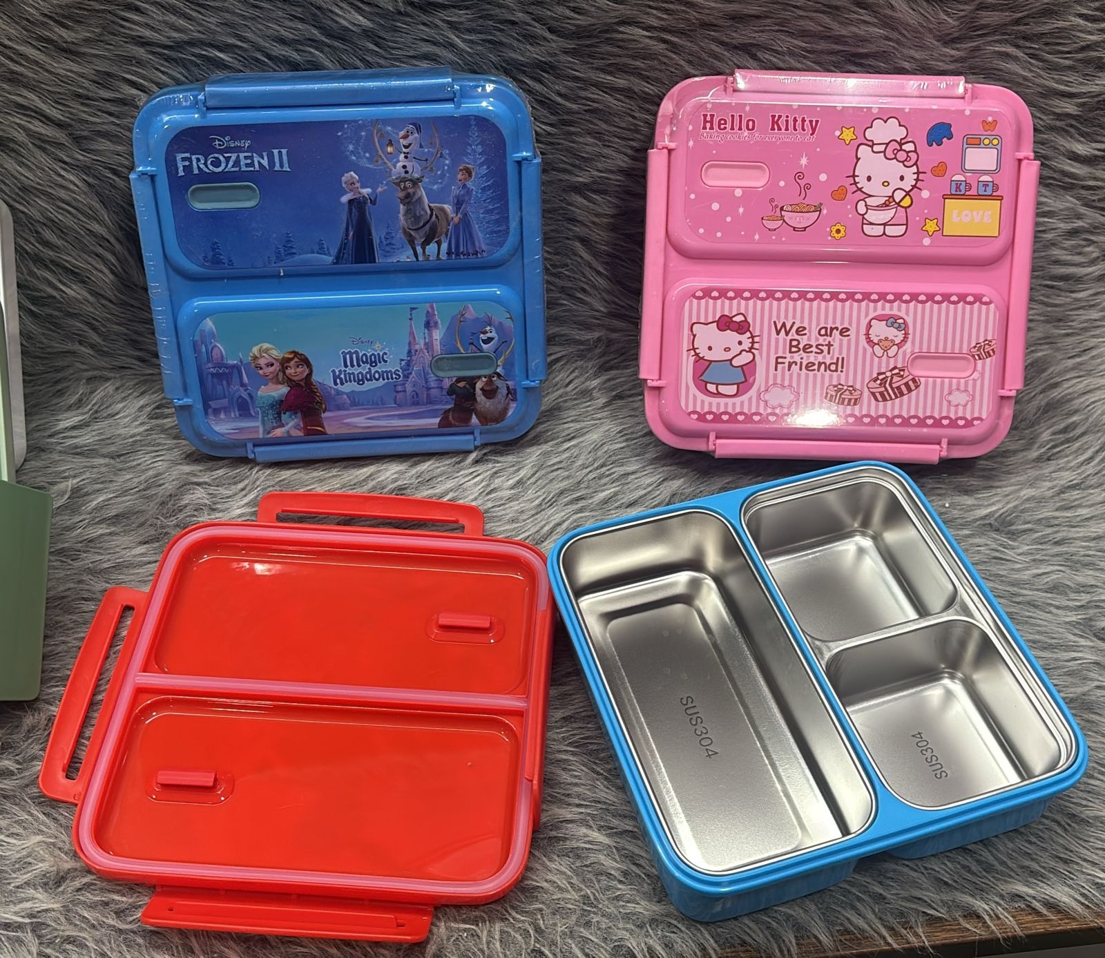 559 Steel Lnch Box 3 compartment SUS304