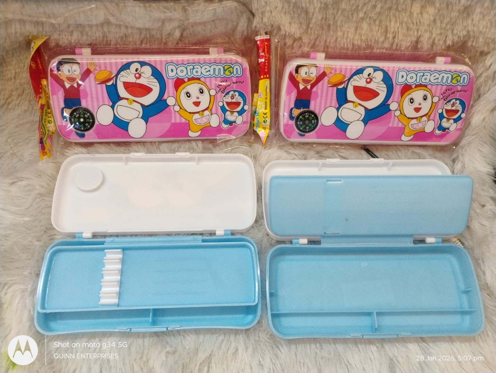 Compass plastic pencil box