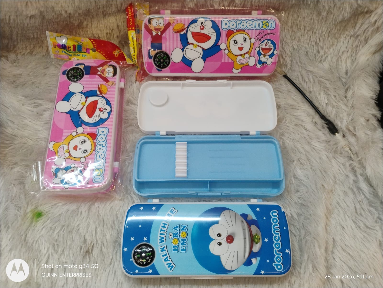 Compass plastic pencil box