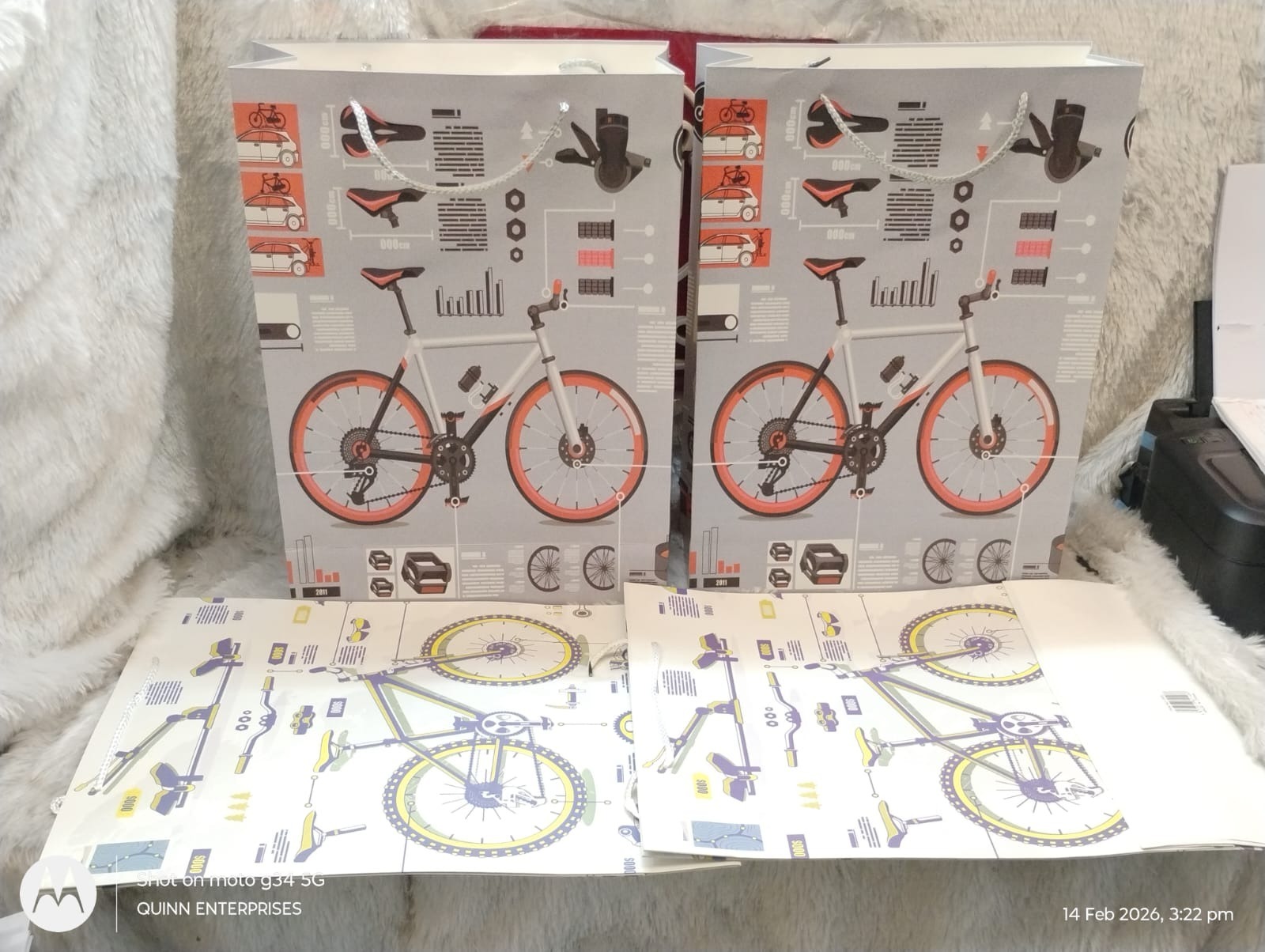 Cycle Paper Carry Bag L size