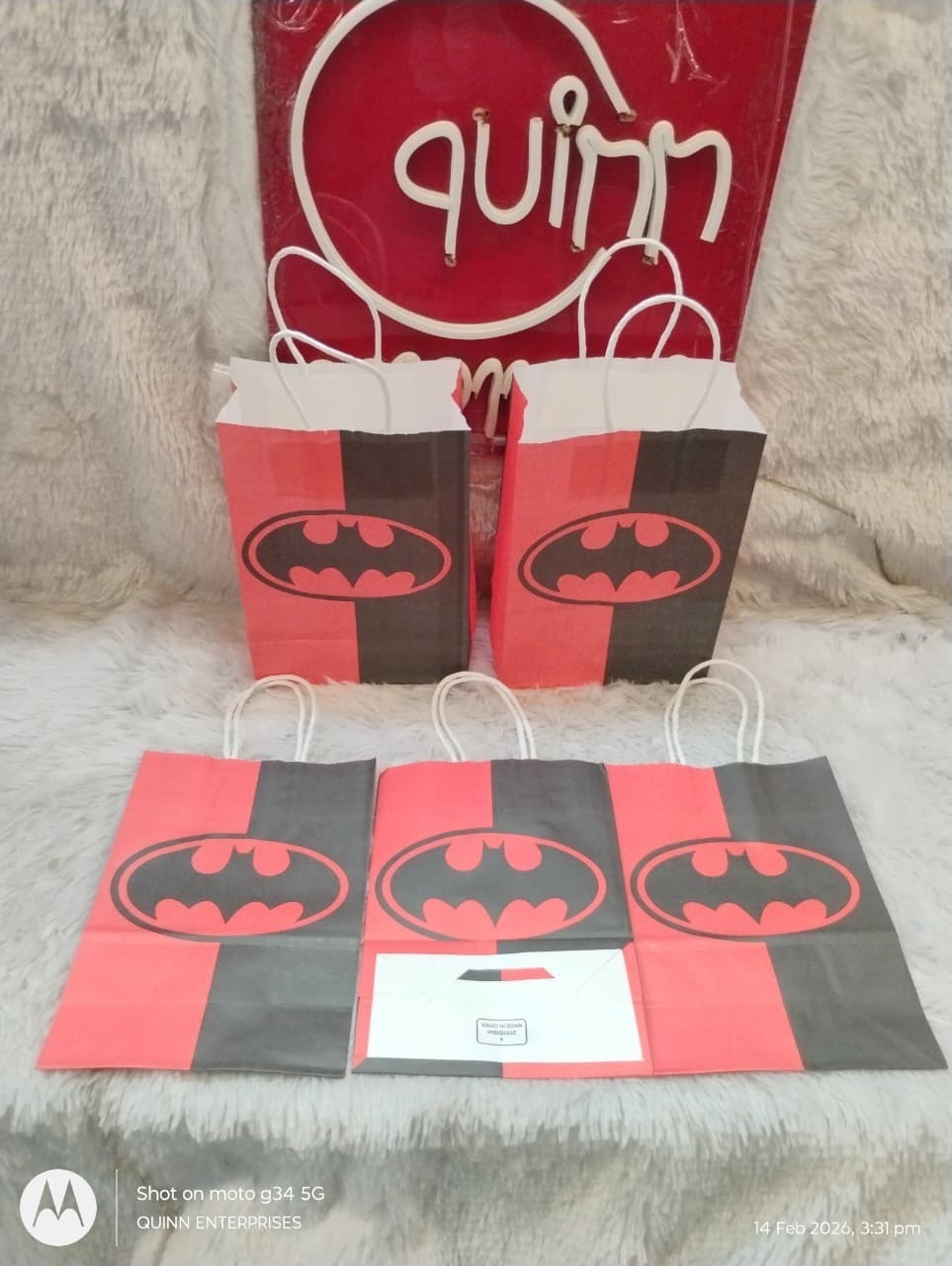 Batman Paper  Carry Bag Small