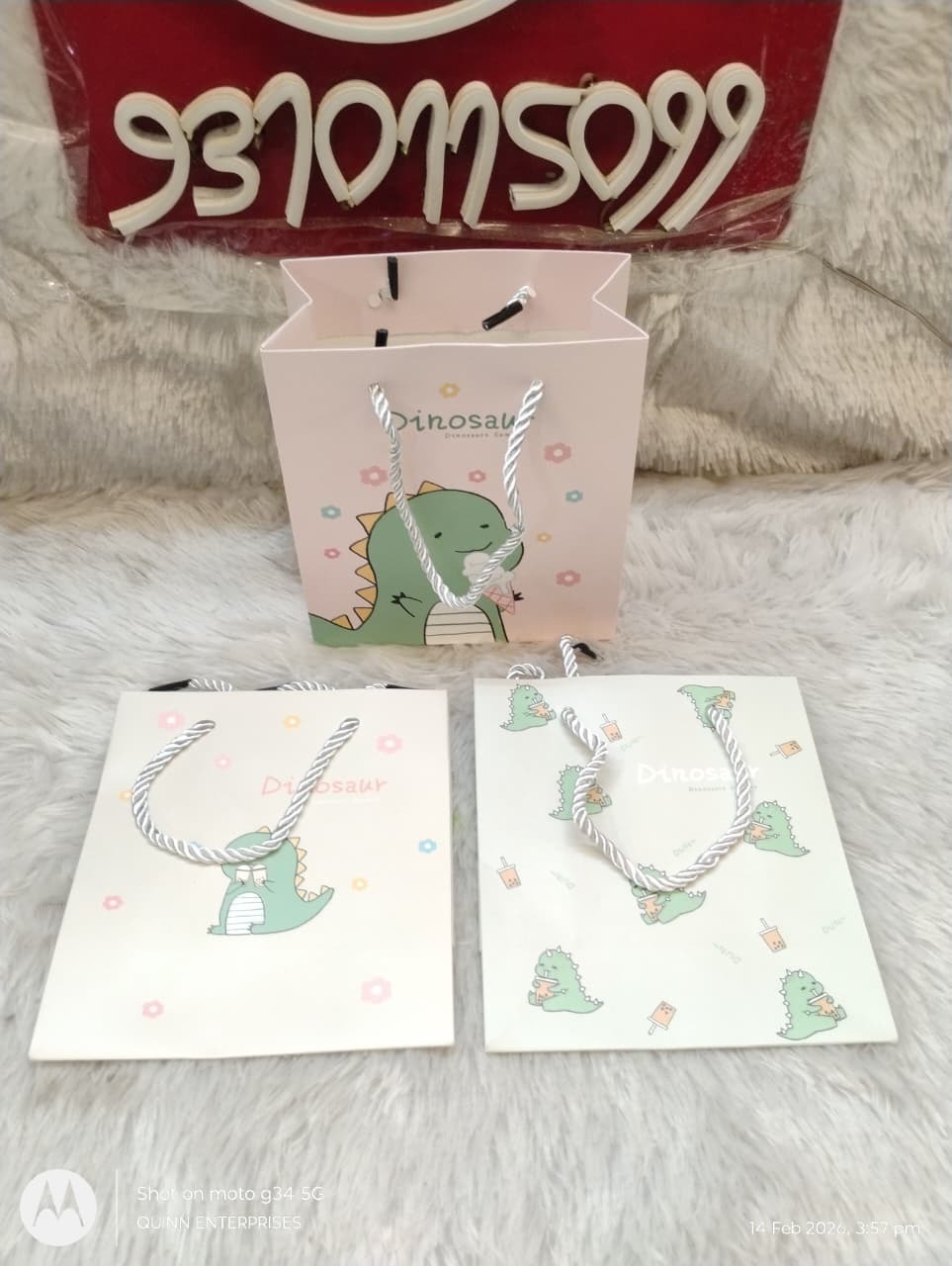 Dinosaur Bags for Party Favor Gift Bags Birthday Small