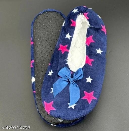 Winter Knitted Non Skid Home Warm Slipper Socks 1 PAIR