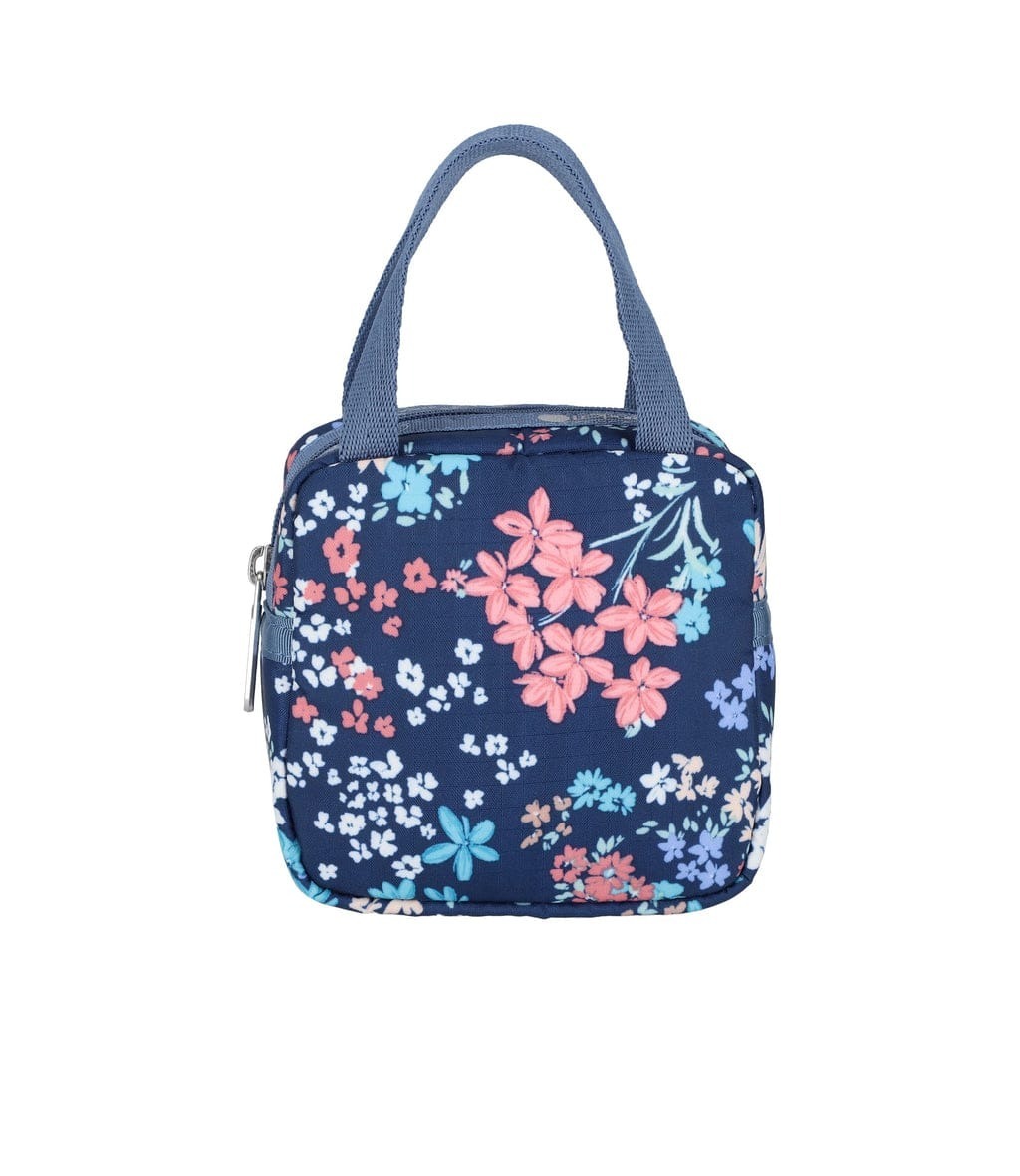 Flower Print Lunch Box Bag