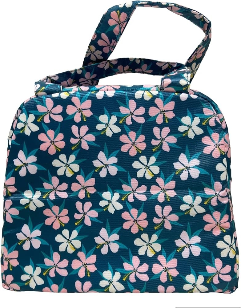 Flower Print Lunch Box Bag