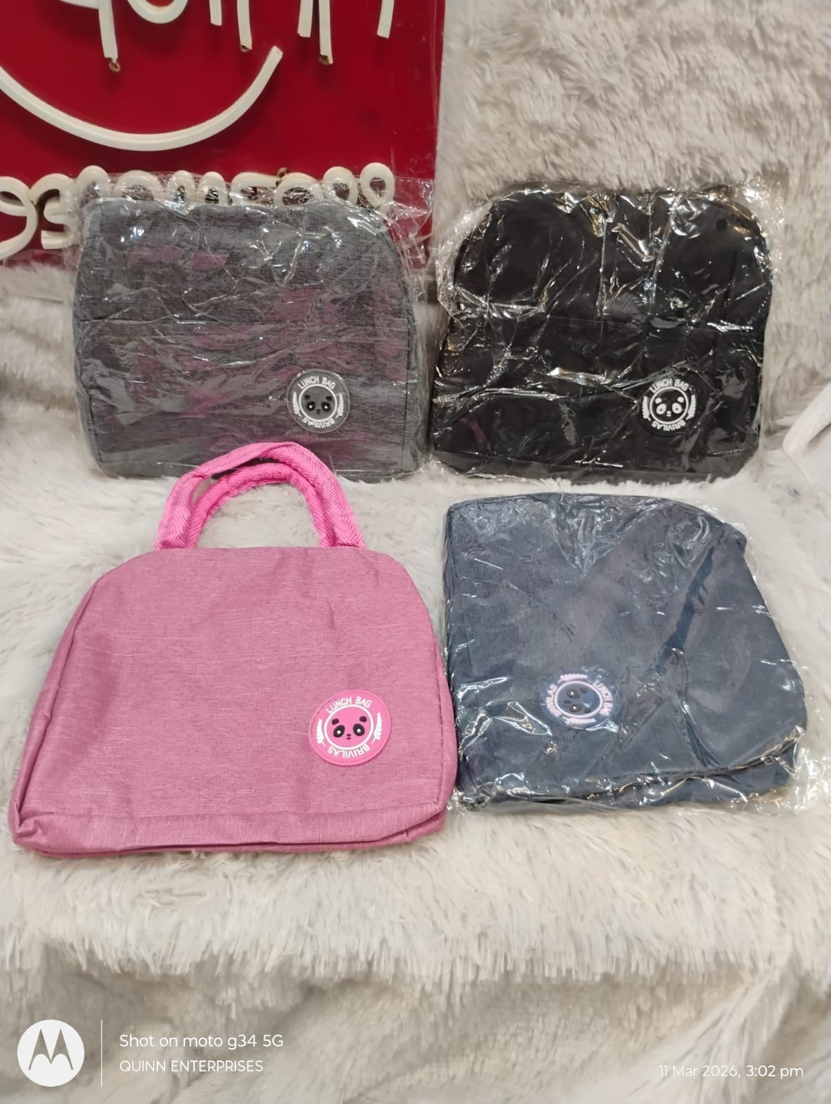Plane Insulated Resuable Lunch Bag