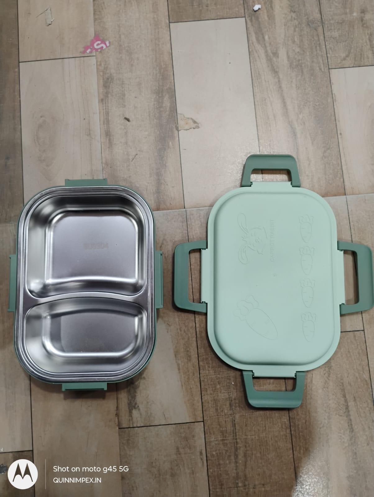 School Tiffins  Green Stainless Steel Insulated Lunch Box |650ML