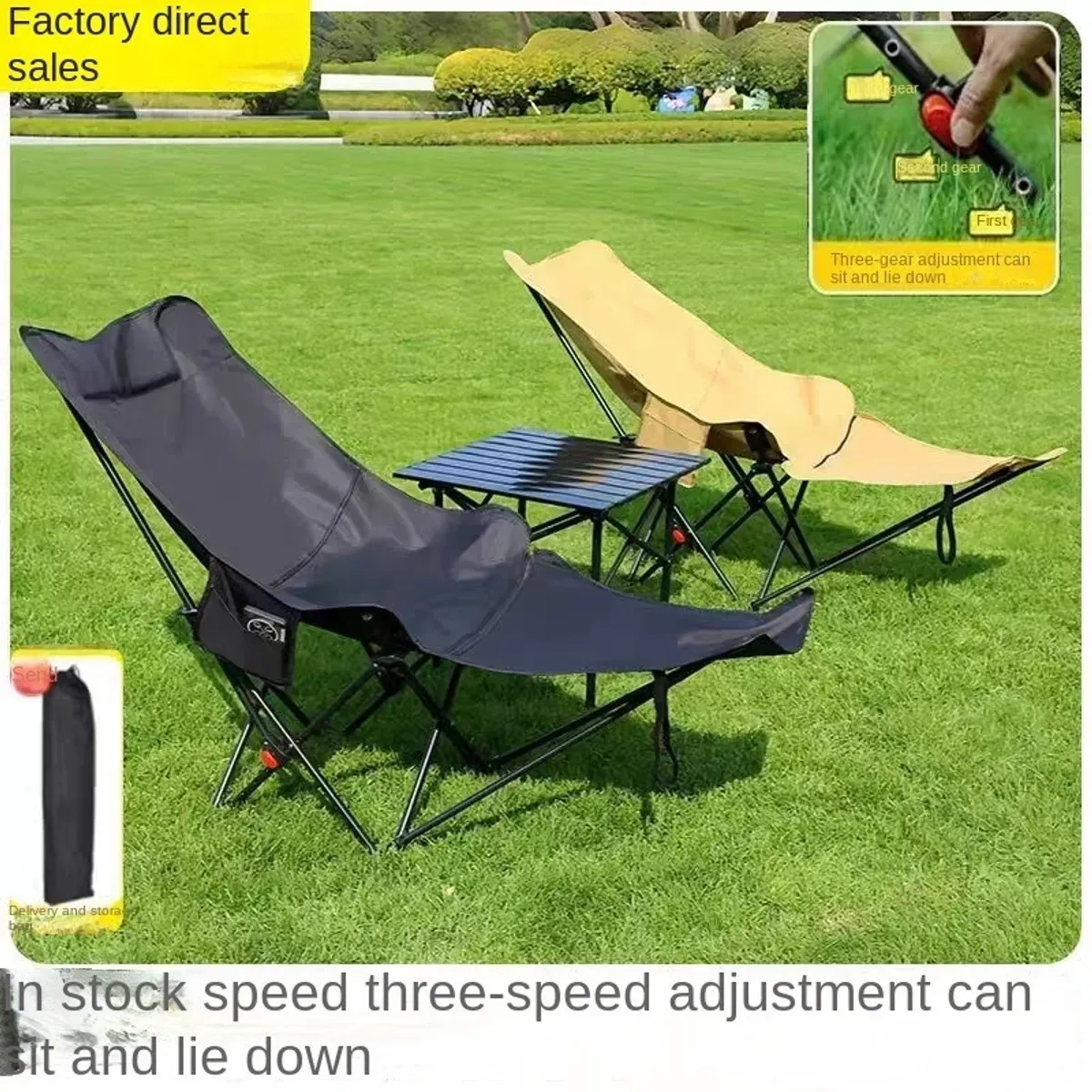 Folding Stool, Mini Outdoor Camping Chair, Portable Small Foldable Lightweight Hunting Seat with Zippered Carrying Bag, Slacker Chairs-Multicolor (High Sleeping Moon Chair SZ-346)