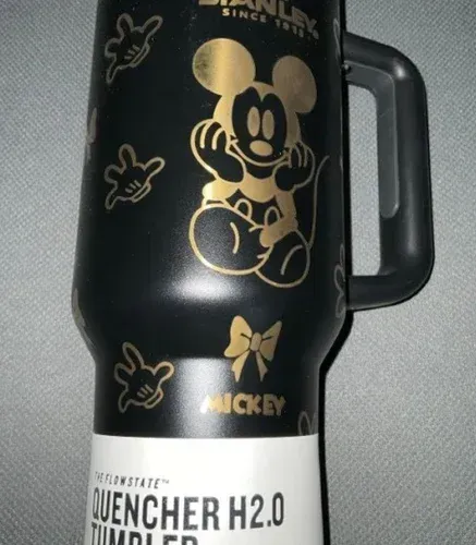 Stainless Steel Mickey Mouse 40oz Stanley Tumbler with Straw 1200 ml