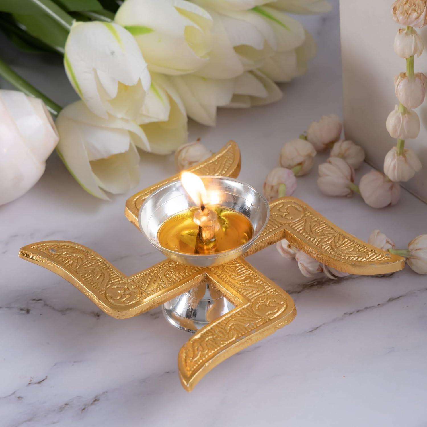 Swastik Diya for Pooja | Diwali Pooja Decoration