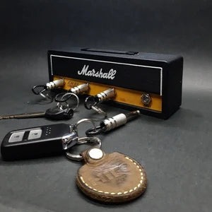 Marshall Key Holder JCM800 Keychain Wall Mounted Storage Key Hooks Guitar Amp Key Hooks for Musician Lovers1, Black