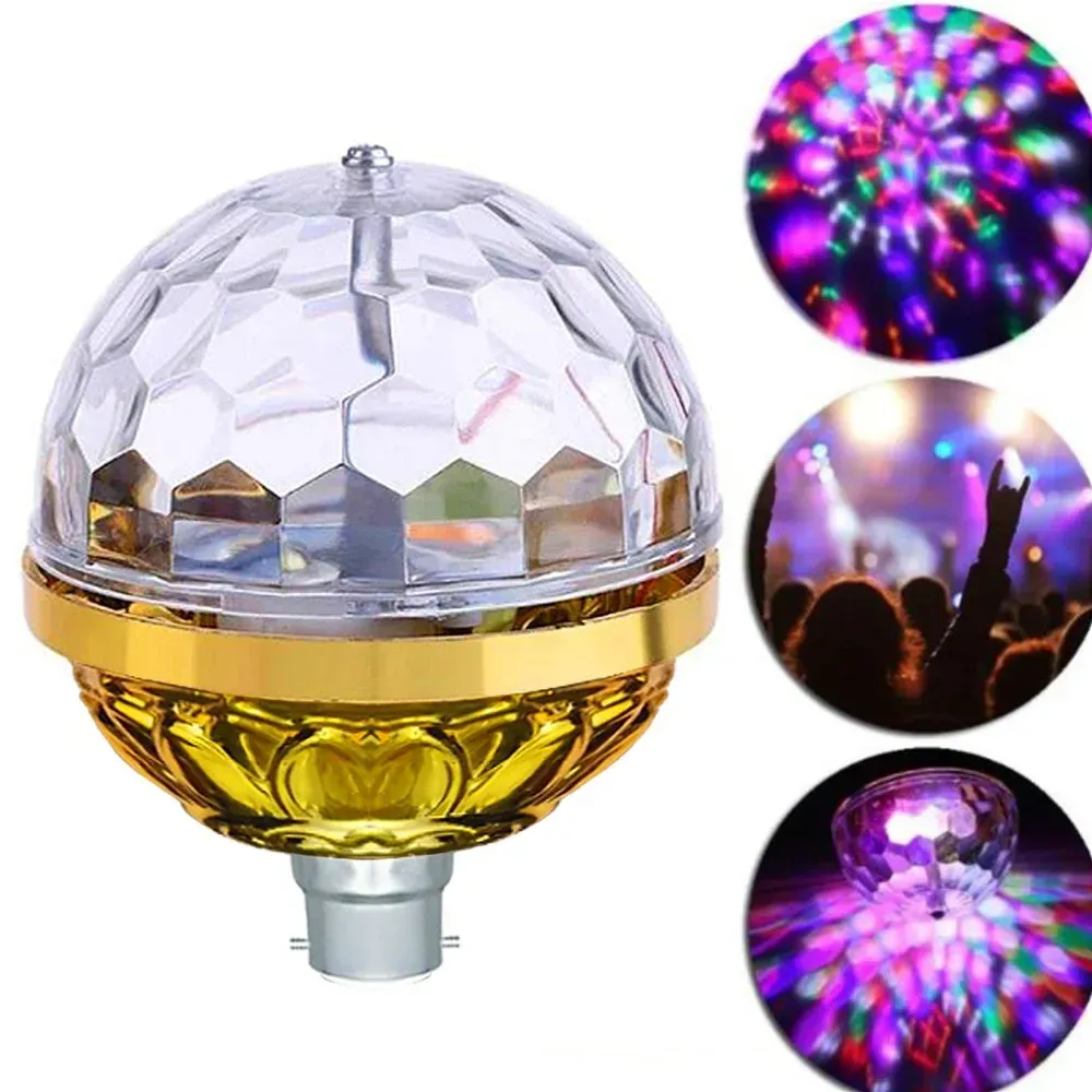 Multi color Golden Jumbo Rotating Disco Bulb