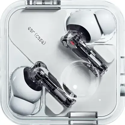Nothing Ear (2) 2023 | Dual chamber sound | Hi-res audio | Smart ANC | Dual connection Bluetooth  (White, True Wireless)