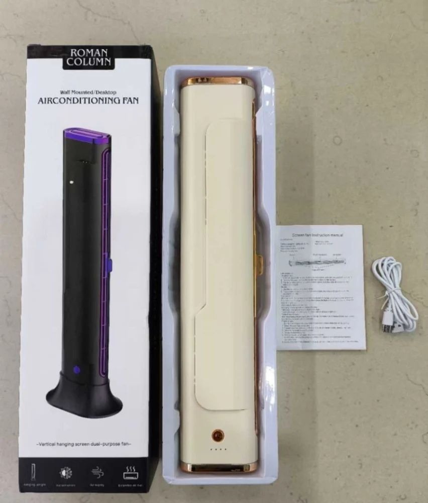 Bladeless Tower Fan for Home & Office - Quiet, Space-Saving Cooling with Adjustable Airflow