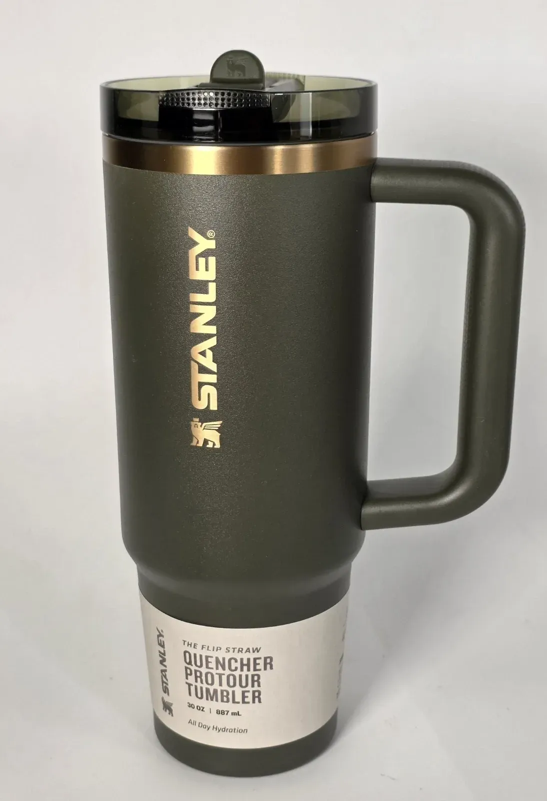 Stanley Flip Straw Stanley ProTour Quencher - 40oz | Limited Edition GREEN RARE Stanley 30oz Cypress ProTour Quencher Tumbler LIMITED EDITION
