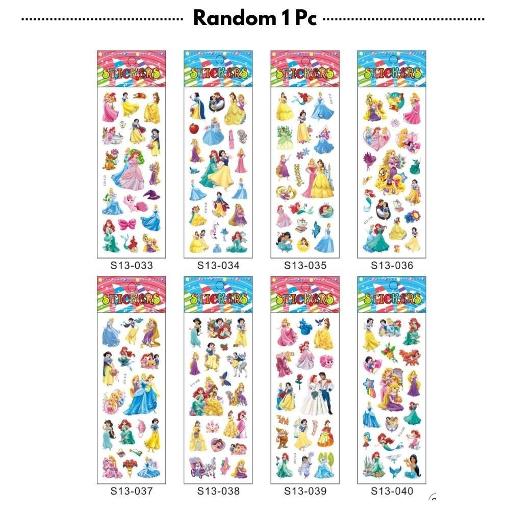 Kids Toys 3D Movie Stickers Puffy Funny Stickers Self Adhesive Stickers