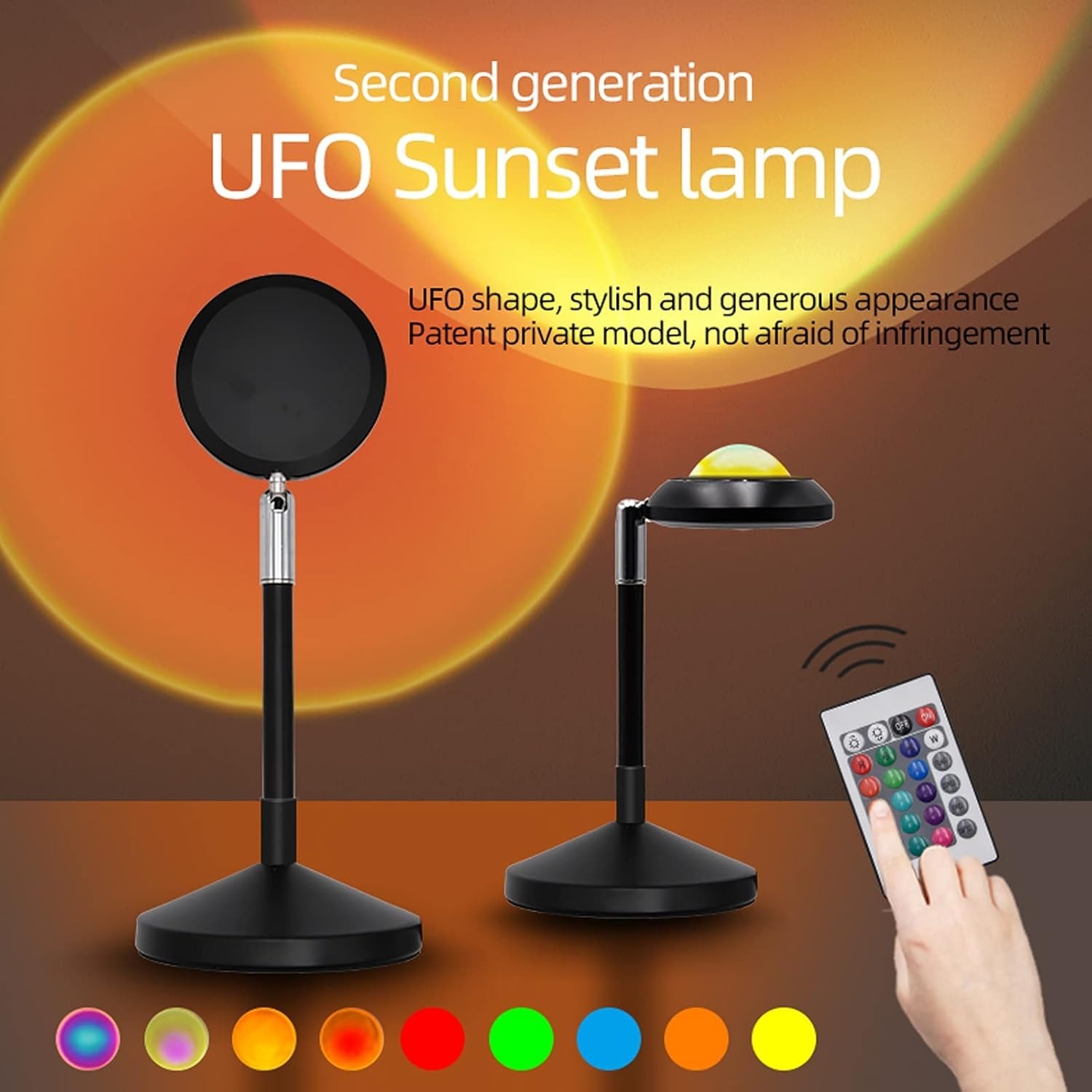 Sunset Lamp Remote Control,Sunset Projection